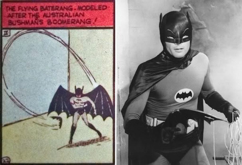 El primer batarang era como un boomerang australiano